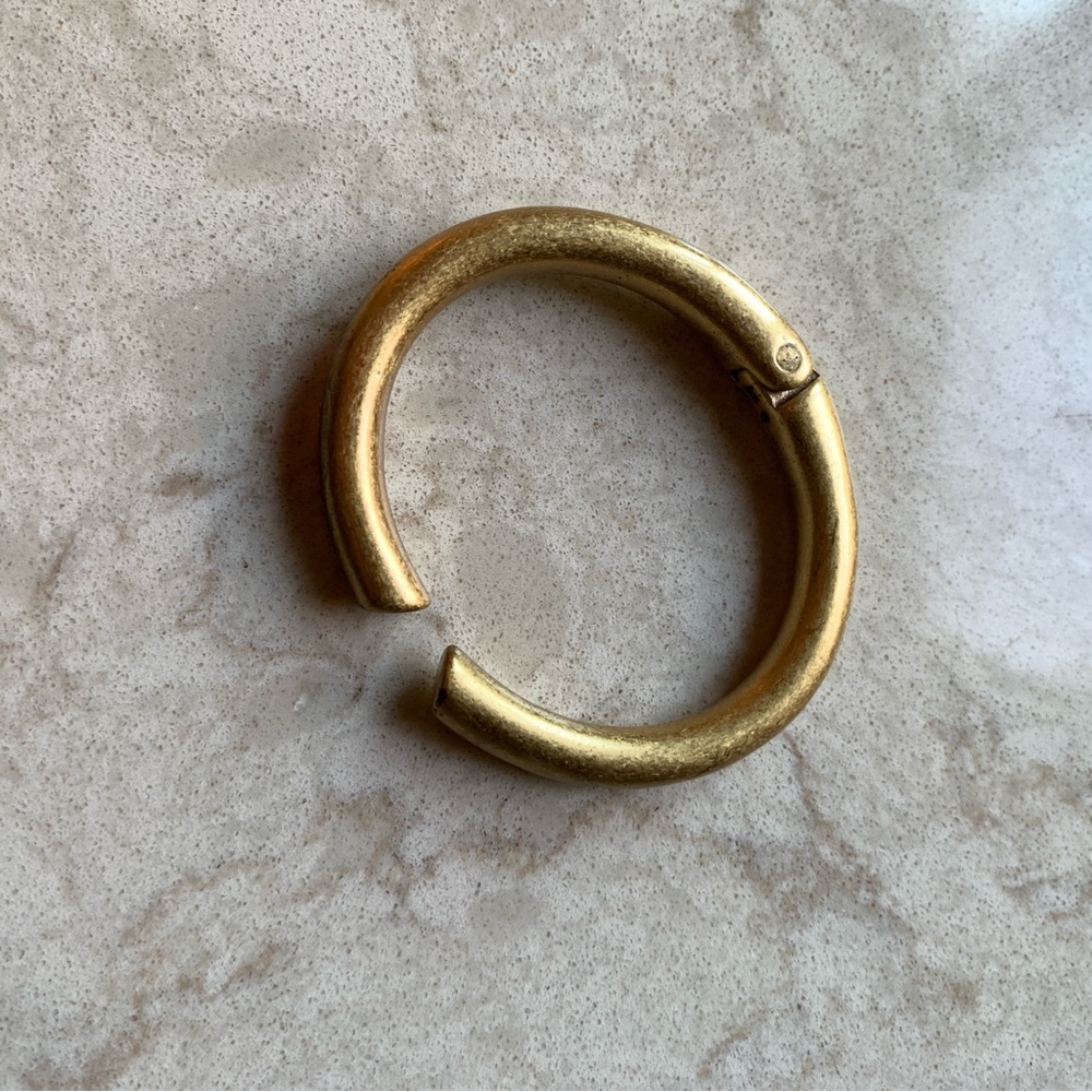Madewell Gold Toned Hinged Cuff Bracelet